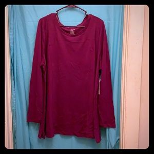Long sleeve Fuchsia tee
